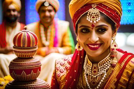 indian wedding photography in bangalore. AI-Generated photo