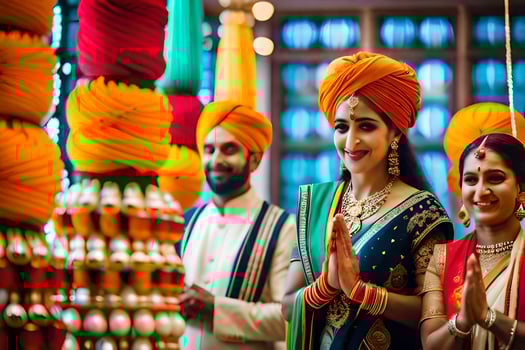 indian wedding in mumbai. AI-Generated photo