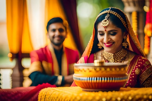 indian wedding photography in jaipur. AI-Generated photo