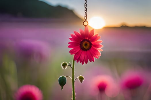photo wallpaper the sun, flower, the field, the field, the field, the field,. AI-Generated