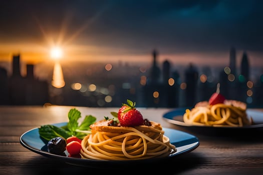 the best food in dubai. AI-Generated photo