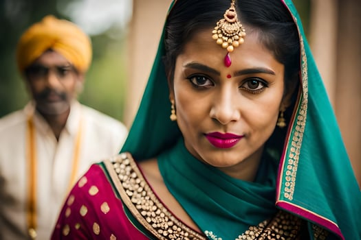 indian wedding photography in london. AI-Generated photo