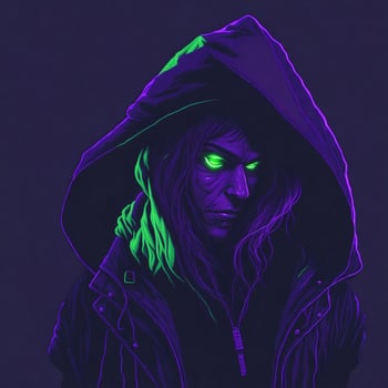 Men wear hoodies, duotone color style ai Generative photo