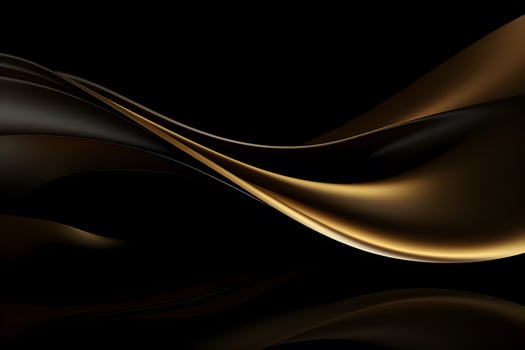 Abstract wavy background wallpaper. Golden color. photo