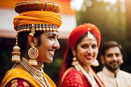 indian wedding in mumbai. AI-Generated photo