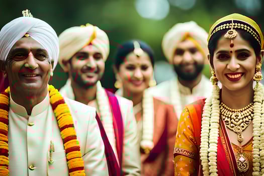 indian wedding in bangalore. AI-Generated photo