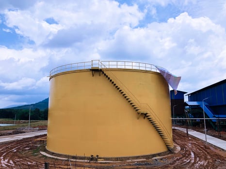 Banjarmasin, Indonesia - February 24, 2021 Building Of Water Treatment Plant photo