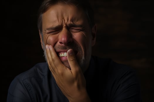 A person has pain in the Gums photo