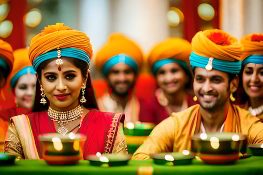indian wedding in india. AI-Generated photo