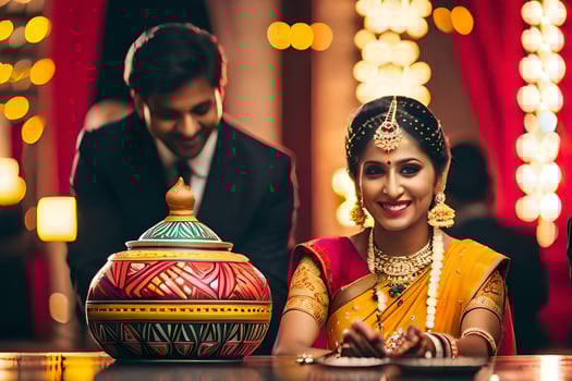 indian wedding photography in bangalore. AI-Generated photo