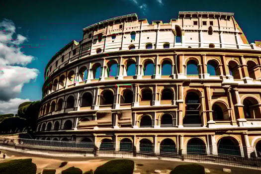 the colosseum in rome, italy. AI-Generated photo