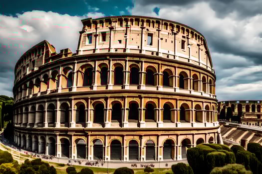 the colosseum in rome, italy. AI-Generated photo
