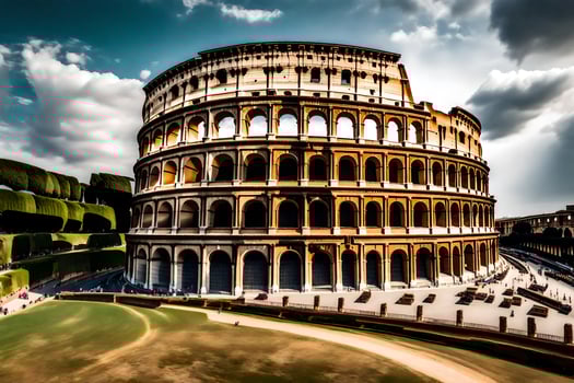 the colosseum in rome, italy. AI-Generated photo