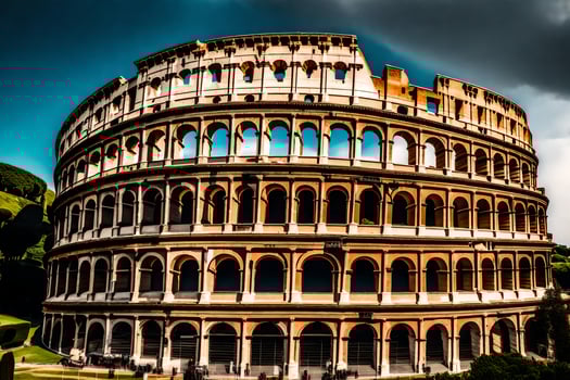 the colosseum in rome, italy. AI-Generated photo