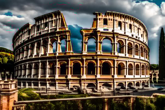 the colosseum in rome, italy. AI-Generated photo
