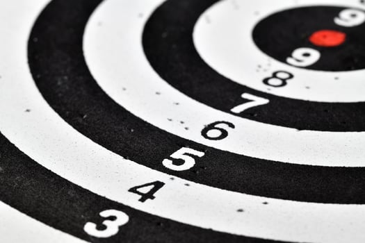 Dartboard close up. Darts game photo