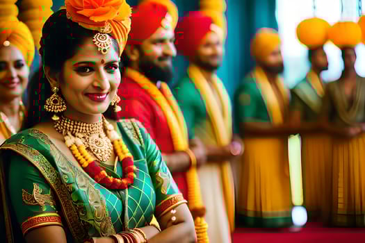 indian wedding photography in bangalore. AI-Generated photo