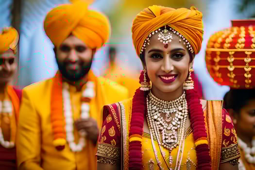 indian wedding in bangalore. AI-Generated photo
