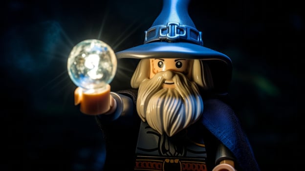 The epic quest of LEGO adventurers AI Generative photo