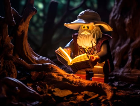The epic quest of LEGO adventurers AI Generative photo