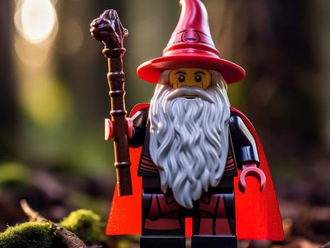 The epic quest of LEGO adventurers AI Generative photo