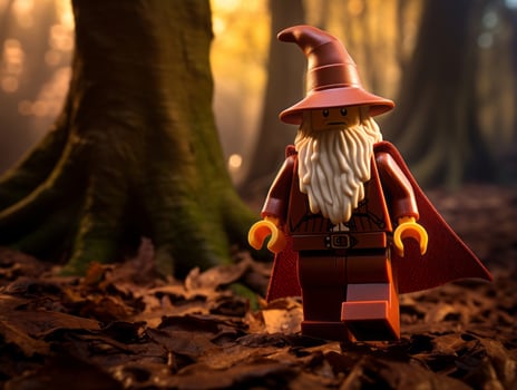 The epic quest of LEGO adventurers AI Generative photo