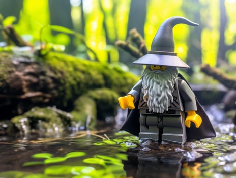 The epic quest of LEGO adventurers AI Generative photo