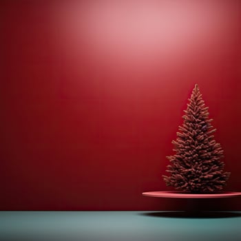 Decorated bright Christmas tree large photo