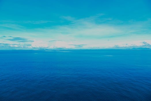 View to the sea and  Island Fiji, a country in the South Pacific, Dramatic sky and clouds photo