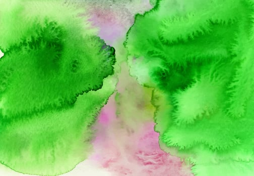 Watercolor abstract green stain photo