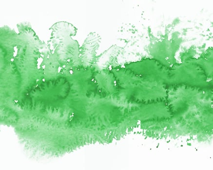Watercolor abstract green stain photo