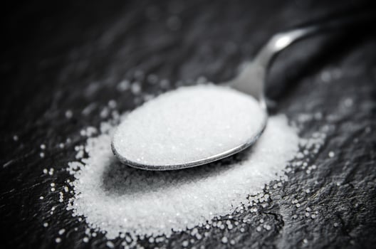 Salt background . On black table. photo