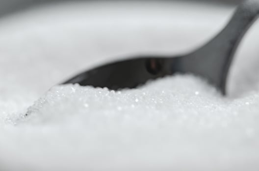 Salt background . Top view . photo