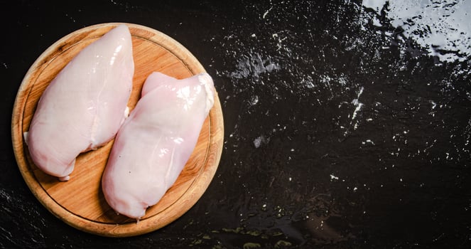 Fresh chicken fillet . photo