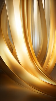 abstract gold background with curved lines generative ai photo