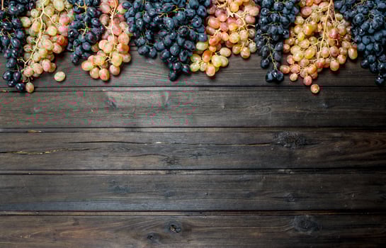 Black and white grapes. photo