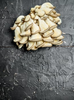 The fresh oyster mushrooms. photo