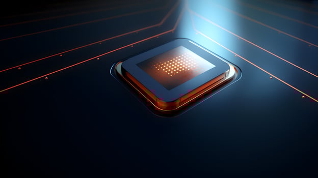 Futuristic CPU technology background, AI Generative photo
