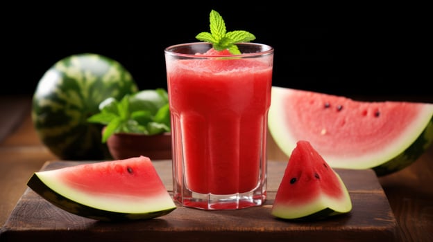 fresh watermelon juice photo