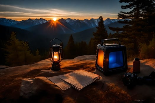 photo wallpaper the sky, mountains, sunset, mountains, the sky, the mountains, the sky. AI-Generated