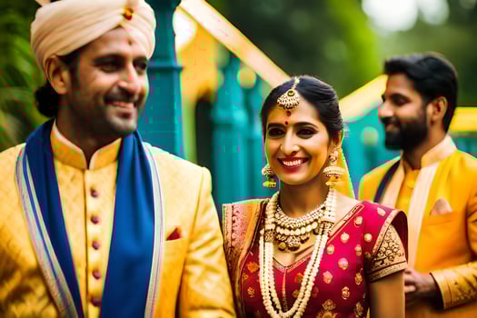 indian wedding in bangalore. AI-Generated photo