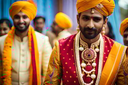indian wedding ceremony in india. AI-Generated photo
