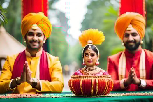 indian wedding photography in delhi. AI-Generated photo