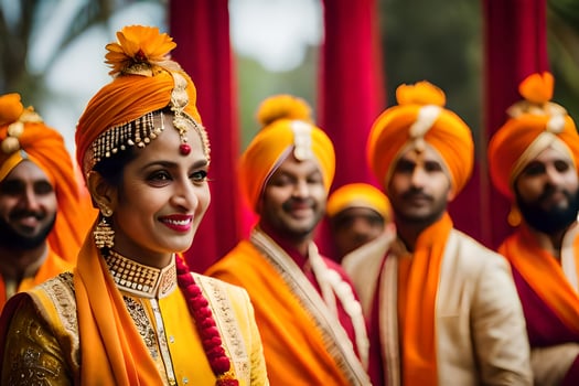 indian wedding in delhi. AI-Generated photo