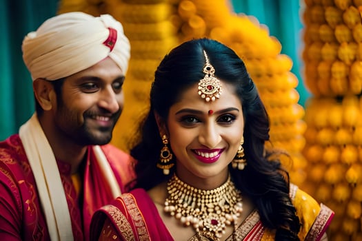 indian wedding photography in bangalore. AI-Generated photo