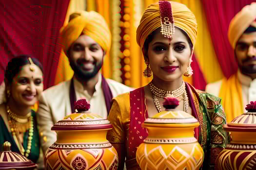indian wedding in bangalore. AI-Generated photo