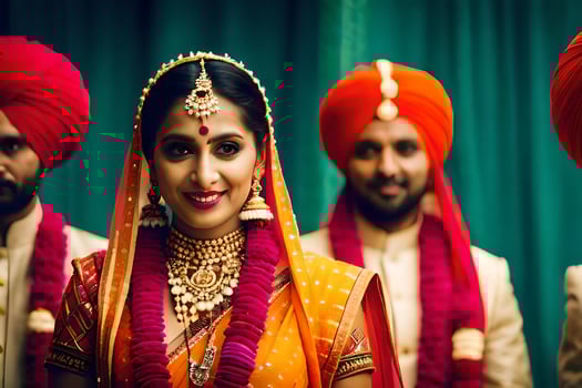 indian wedding in london. AI-Generated photo