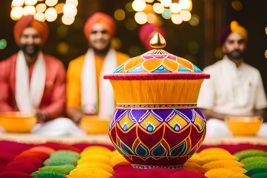 indian wedding decoration ideas. AI-Generated photo
