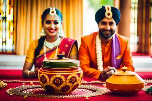 indian wedding photography in bangalore. AI-Generated photo