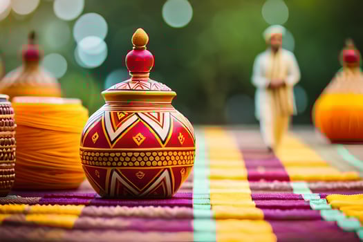 indian wedding decoration ideas. AI-Generated photo